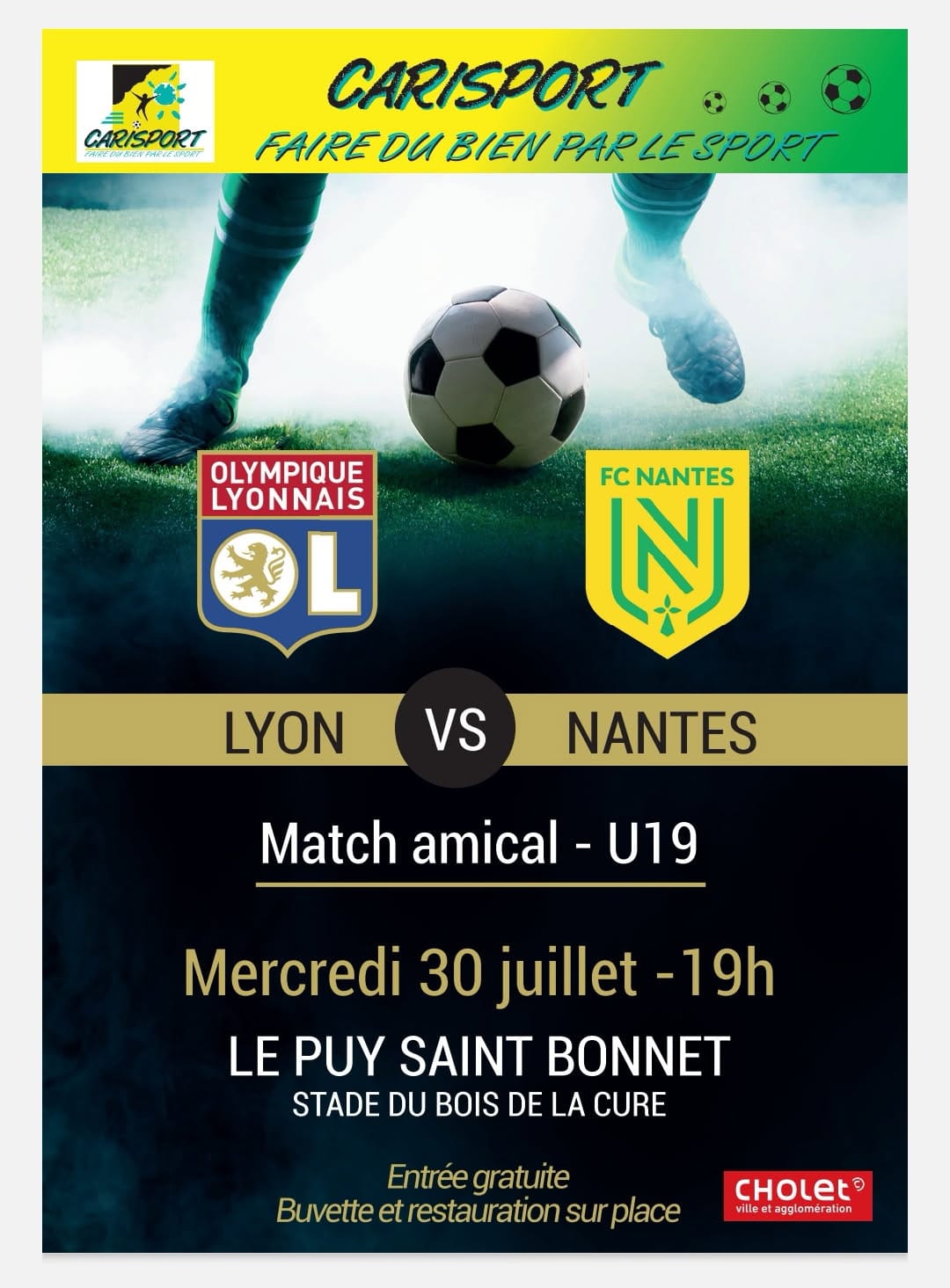 ⚽ Match amical U19 : Olympique Lyonnais vs FC Nantes